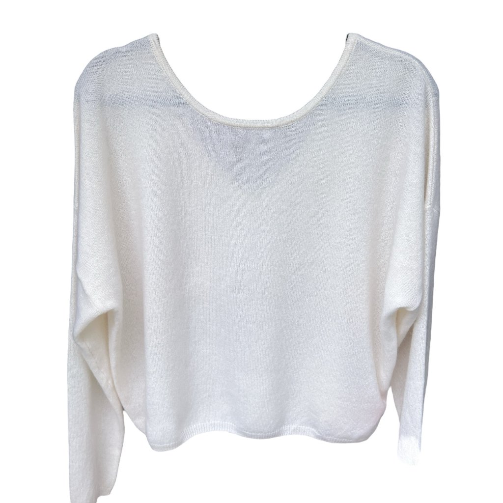 Nwt- Crush Cashmere Nala Sexy Back In Organic White